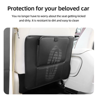 Organizer for Back Seat, Chair back anti-kick pad