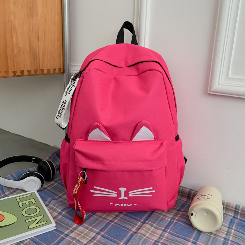 Mochila de estilo de gato de dibujos animados para estudiantes de primaria 1 - 3 - 6 grados mochila escolar coreana para niñas mochila escolar ligera