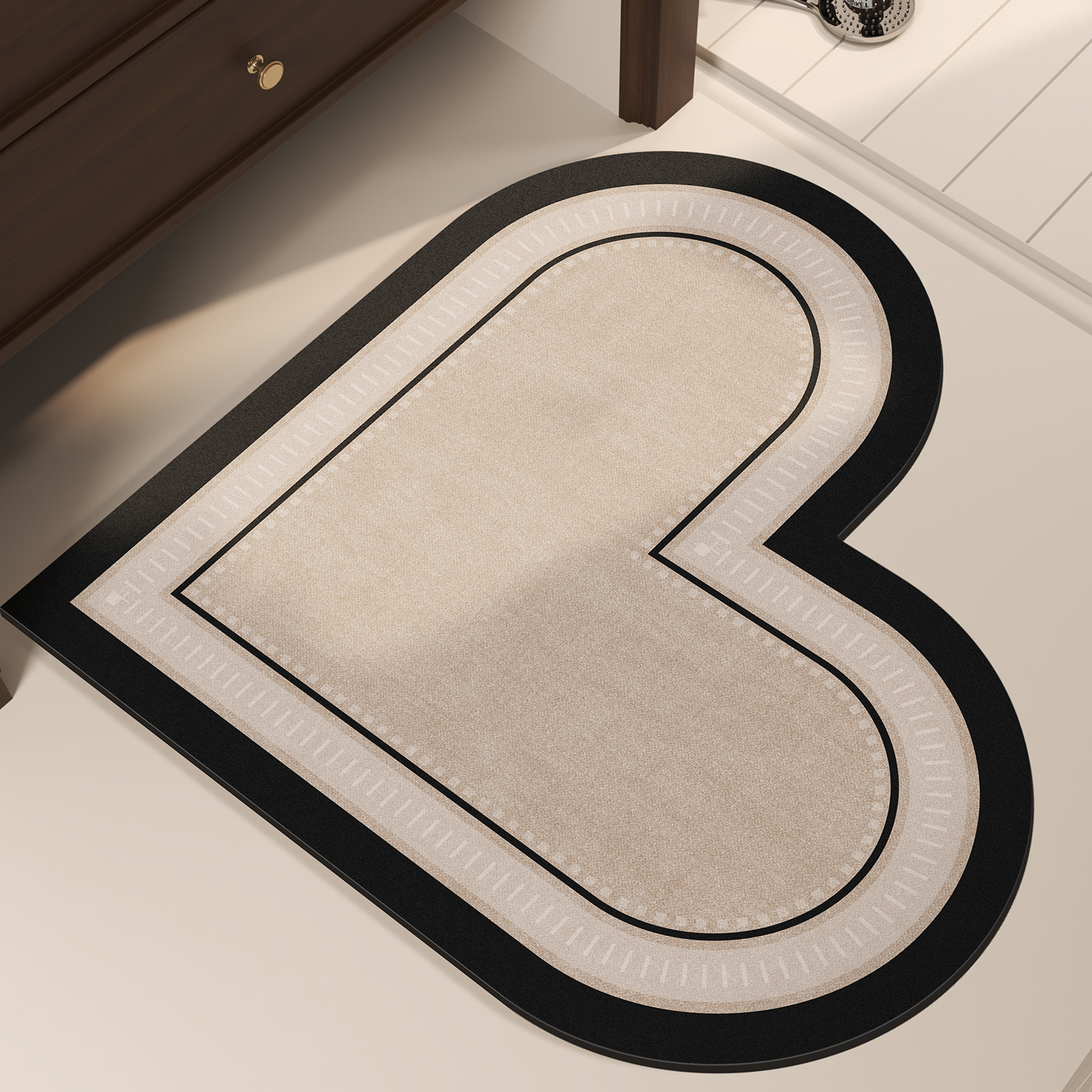 Baño americano absorción alfombra de suelo inodoro almohadilla de barro de diatomeas puerta de entrada alfombra de secado rápido alfombra antideslizante inodoro