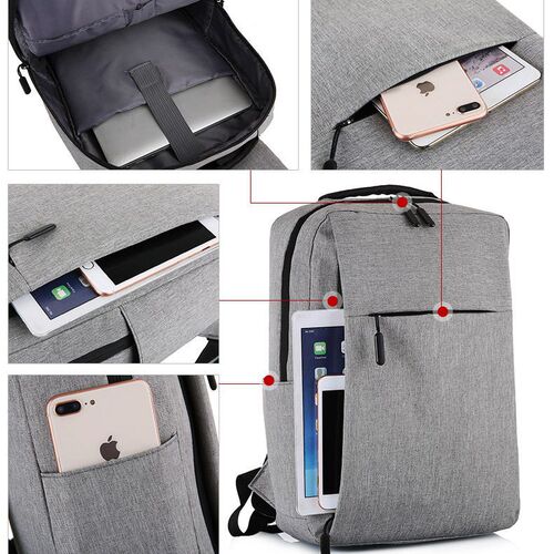 Business gift backpack, laptop schoolbag, business travel backpack, men's large-capacity backpack, multifunctional