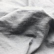 丝光双纱羊毛汗布针织纬编80支双纱丝光精纺澳洲美利奴羊毛汗布料