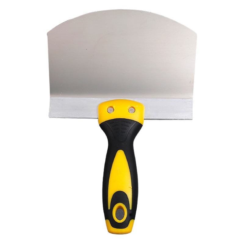 Pala de alimentación de masilla de acero inoxidable soporte de arco tablero de cenizas yeso herramienta de decoración de cuchillo de masilla