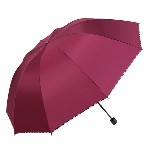 Bulk wholesale cross-border fully automatic umbrellas with printed logo on vinyl sun protection sunny umbrellas 30% off camping portable folding umbrellas