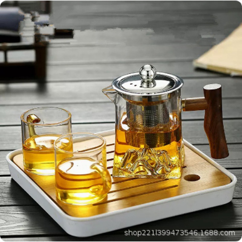 Explosion-proof glass teapot for home use