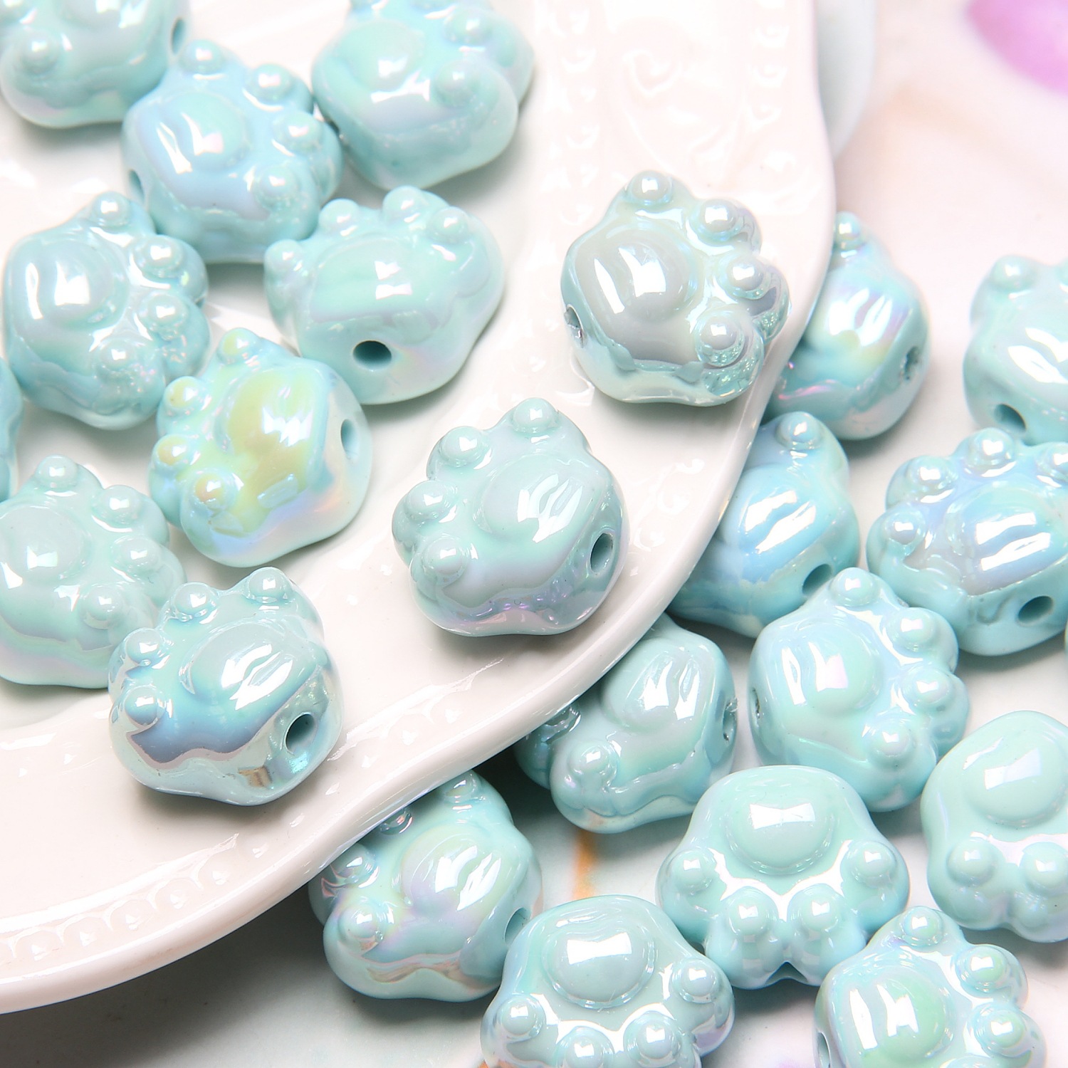 4g Weight Beads Jewelry Making Type DIY Jewelry Accessories Classification 1 Piece Quantity Acrylic Material Solid Color Pattern Cute Style 1 Piece Arylic Solid Color DIY Jewelry Accessories Beads 3