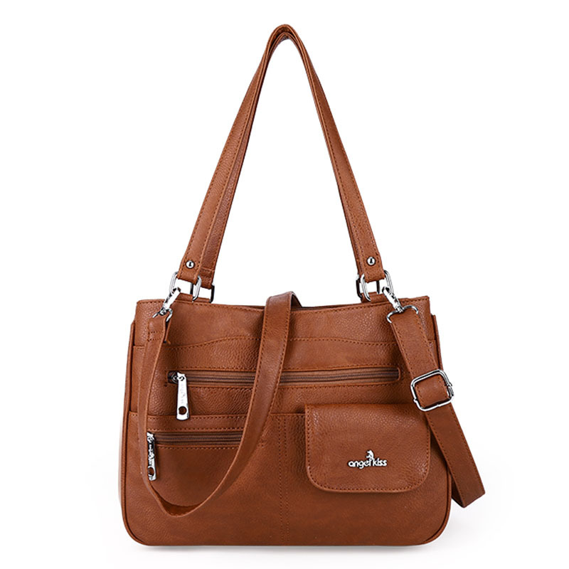 Comercio exterior popular transfronterizo Bolso de mujer Bolso de mensajero de hombro retro europeo y americano Bolso de mano portátil de gran capacidad Venta directa de fábrica