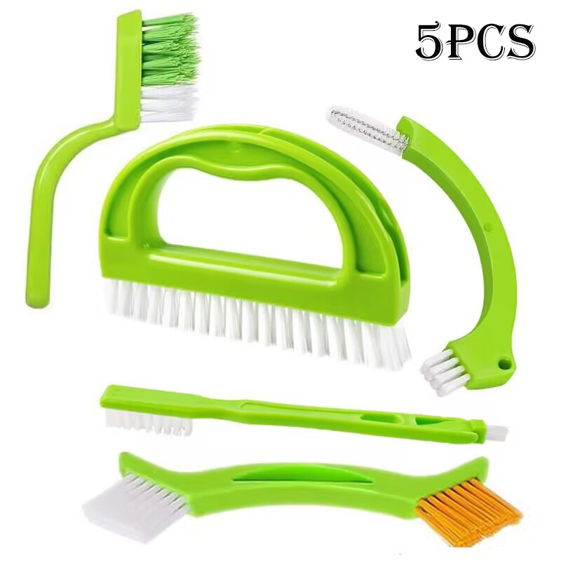 5件套灌浆清洁刷尼龙刷瓷砖接缝5合1清洁刷罐浆刷瓷砖缝隙清洁