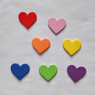 3cm Small Love Sticker Heart-shaped Peach Heart Face Sticker Children's Baby Kindergarten Reward, Praise, Encouragement and Appraisal Sticker