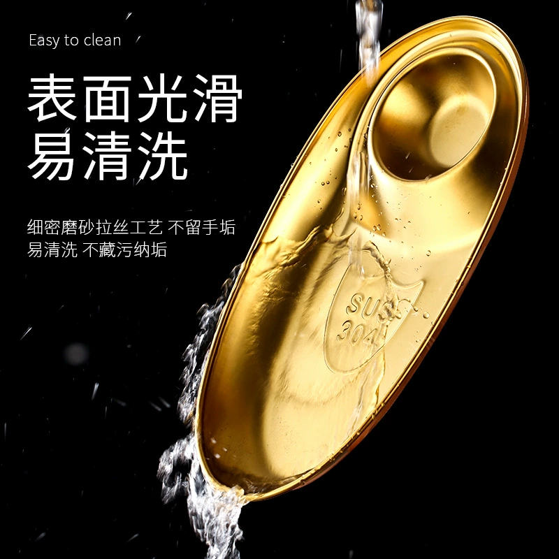 Овальная тарелка для закусок из нержавеющей стали 304 Yue Shang Xin – для фри, пельменей и соусов широкой кухни