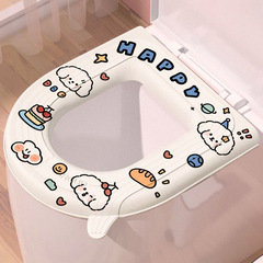 防水厚手トイレマットeva四季通用トイレ座布団家庭用保温アニメ座布団カバー便座