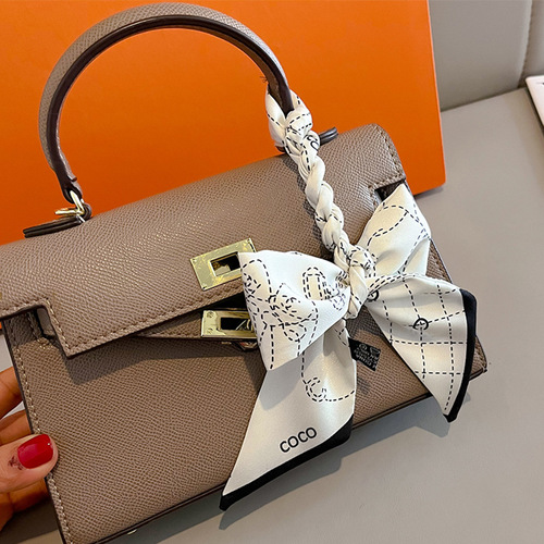 Long small silk scarf belt, women's hairband, versatile, high-end, thin, spring and autumn style, matching shirt, ribbon, French streamer