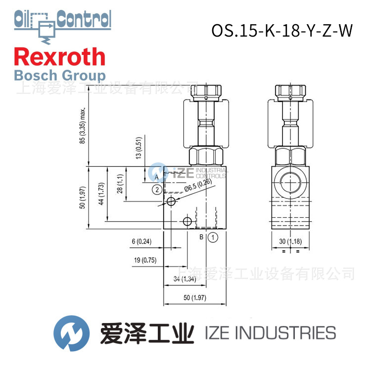 Oil-Control阀OS1531183A0200 R934002972力士乐
