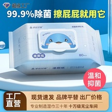 湿厕纸80抽大包家用厕所湿巾擦屁股清洁厕纸巾加大加厚湿厕巾批发
