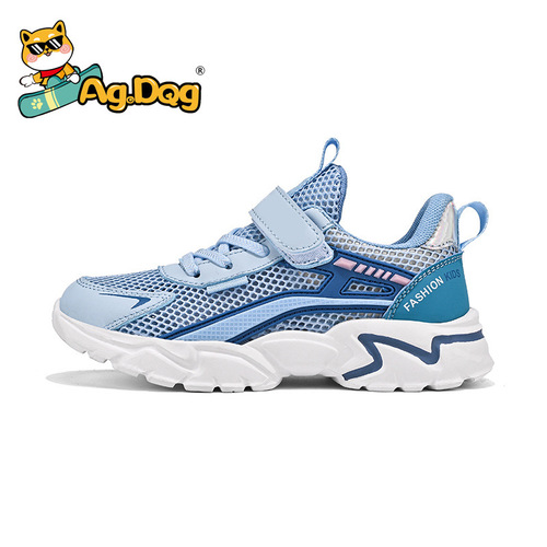Ag.Dog Boys' Shoes 2024 Summer Mesh Breathable Children's Sports Shoes for Big Kids Lightweight Non-slip Running Shoes