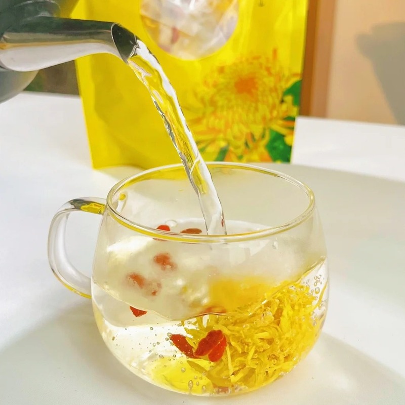 菊のクコの茶は独立して包装して卸売りして代行します。クコの菊の茶の黄山の金糸の皇菊の卸売りを代行します。|undefined