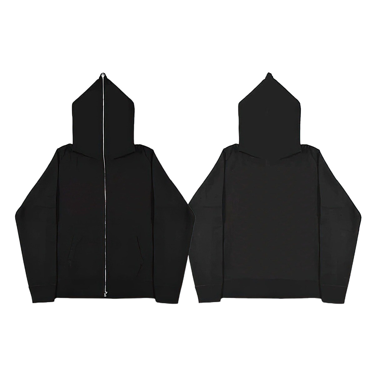 Solid color cross-border sweater supply zipper hoodie men's and women's blank cardigan zipper hoodie sweater in stock