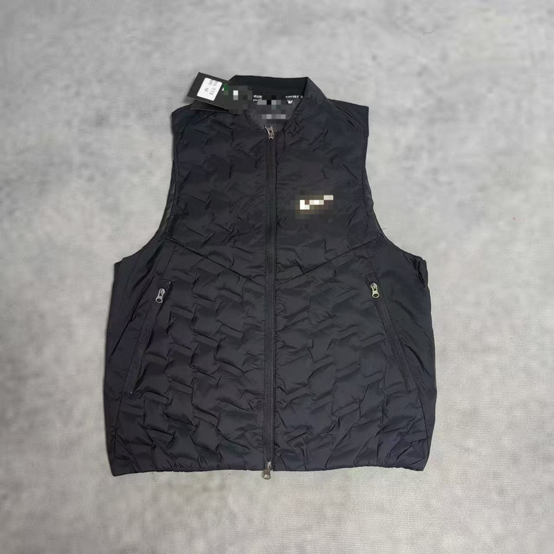 Cross-border 25 new model track training clothing, lightweight down vest for winter training, running sports, warm and windproof down jacket