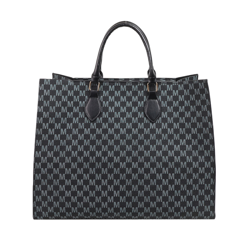 2024 nueva moda simple de gran capacidad impresión retro bolso de mano letras de marea portátil bolsa de mujer de viaje