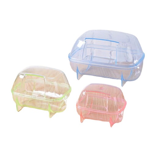 Large transparent bath room hamster supplies golden bear cleaning supplies bath basin toilet bath sand room bath sand room
