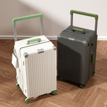 一件代发宽拉杆配色大容量行李箱拉杆箱万向轮男女旅行箱潮流密码