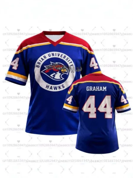 2026 Breville University Jersey Campus Graham T-Shirt Short Sleeve Men's and Women's Cosplay T-Shirt Short Sleeve