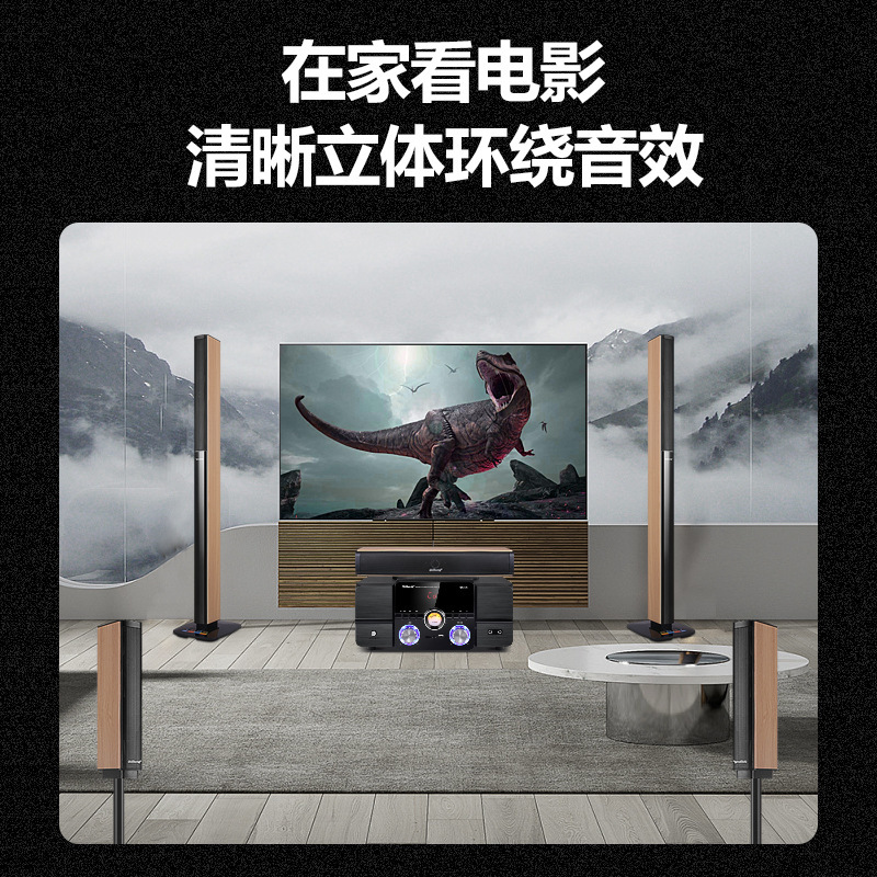 奇声5.1家庭影院音响套装家用蓝牙点歌机客厅电视K歌无线环绕音箱|undefined