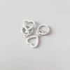 White heart-shaped buckle