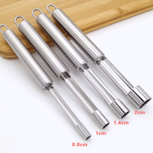 Stainless steel jujube corer, apple hawthorn fruit peeler and corer, household multi-specification core core tool