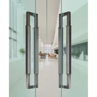 不锈钢拉手方管无指纹雕刻拉手轻奢木门简约无框推拉门把手定制