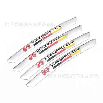 Car Logo Wheel Eyebrow Metal — Body sticker