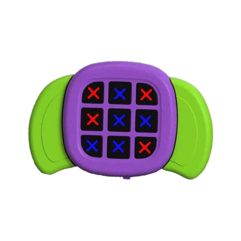 Douyin mismo estilo súper multifuncional Toe Tac Tac Toe Puzzle Selección multimodo Concéntrese en la consola de juegos de entrenamiento Juguetes para niños