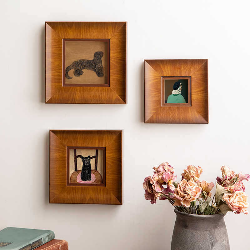 Vintage Retro Solid Wood Picture Frame Custom Oil Painting Frame Empty Frame Photo Wash Made into Watercolor Painting Frame Wall Hanging Vintage Retro Solid Wood Picture Frame Custom Oil Painting Frame Empty Frame Photo Wash Made into Watercolor Painting Frame Wall Hanging