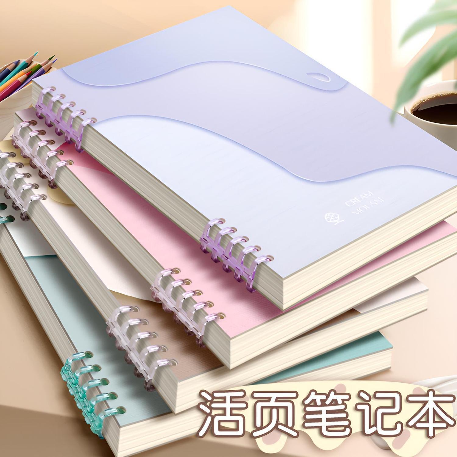 Laptop, removable book, notebook for students, tear-off sheet, increased thickness