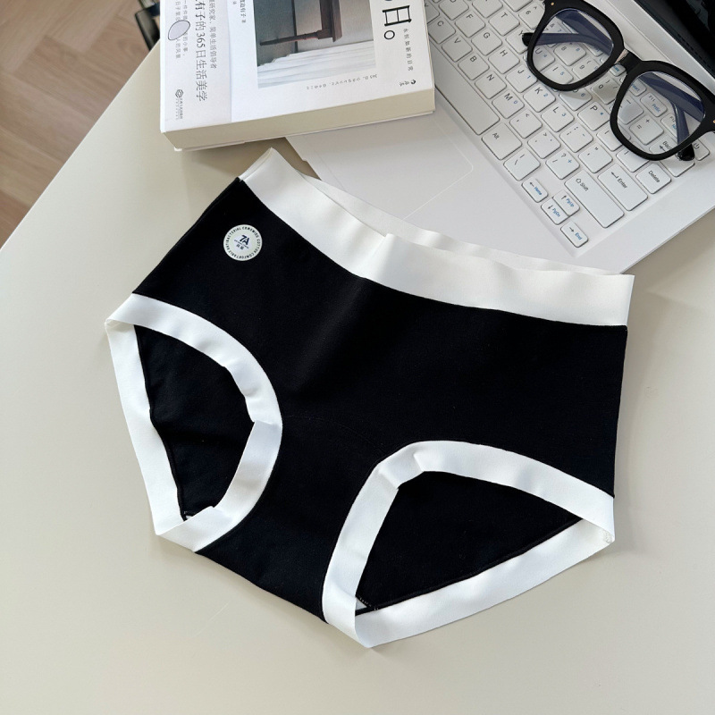 Clase 7A Xinjiang algodón de alta elasticidad sin costuras bolsa grande tridimensional cadera transpirable entrepierna de algodón puro cintura media mujer bóxer triángulo bragas de mujer