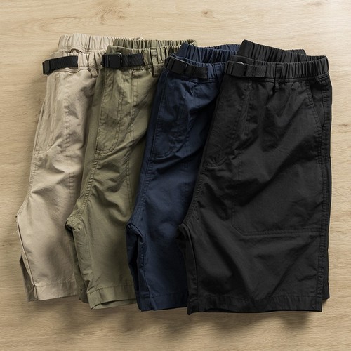 Summer Men's Fashion Thin Loose Five-Finger Shorts Versatile Casual Sport Pants Button Waist Ice Silk Outer Pants