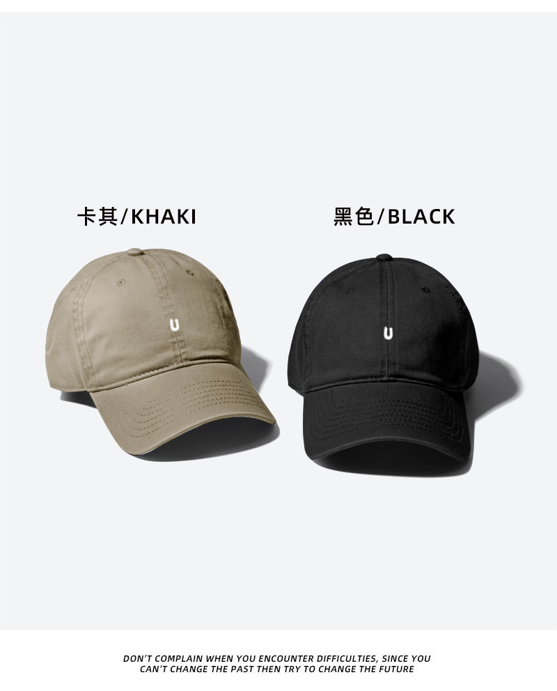 Water-washed Vintage Soft-top Baseball Cap Custom Logo Embroidery Duck Bill Hat Unisex Casual Sun Visor Cap Factory Direct Sales