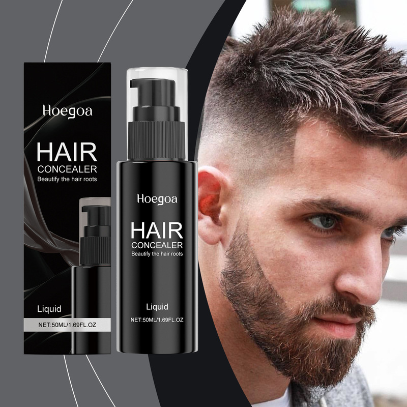 HOEGOA ヘアコンシーラー リキッドヘアブラウンブラック ナチュラルカラー 優しく長持ち お手入れ簡単 さわやかヘアケア剤|undefined
