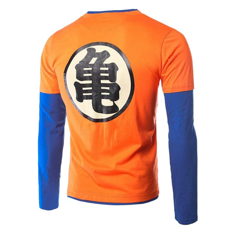 Драконий жемчуг черепаха сказочная черепаха слово Ву слово футболка с V-образным вырезом и короткими рукавами слово черепаха Ву слово с V-образным вырезом футболка с длинными рукавами в стиле аниме