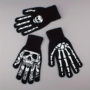 J 10210 Glow in the Dark Skeleton Gloves ���t�ɹ����� �羳��