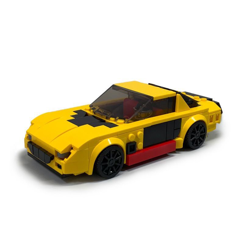 MOC-83442 Mazda RX-7 drift car sports car compatible with Lego building blocks suit puzzle diy assembled toys MOC-83442 Mazda RX-7 drift car sports car compatible with Lego building blocks suit puzzle diy assembled toys