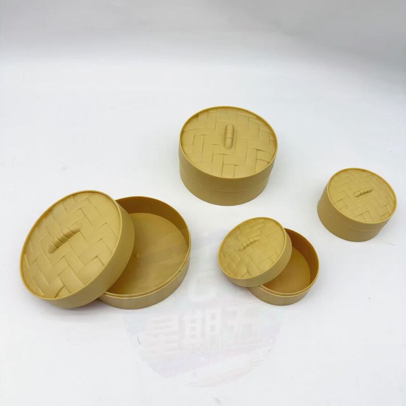 Simulated Steamer Basket, Simulated Kitchen Mini Steamer, Creative Stress-Relief Siu Yau Bun Simulation Cage Accessories