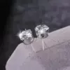 Серьги-гвоздики с шестью цангами