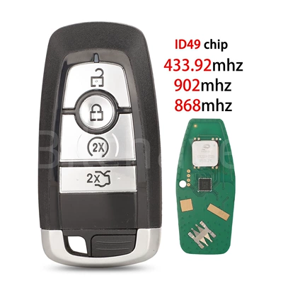 Car Keys — 5-Key Ford Mondeo Explorer - 43392mhz-single-frequency-4-keys