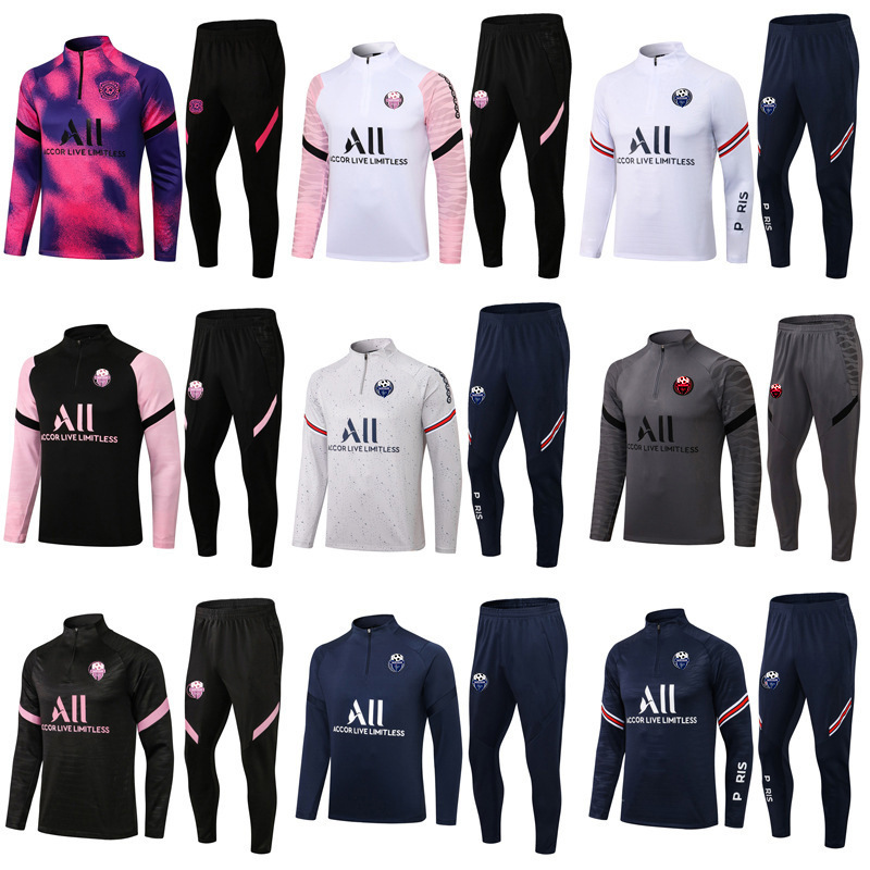 2324 new half-pull football training suit long-sleeved adult suit autumn and winter Jersey manufacturer Miami Riyadh