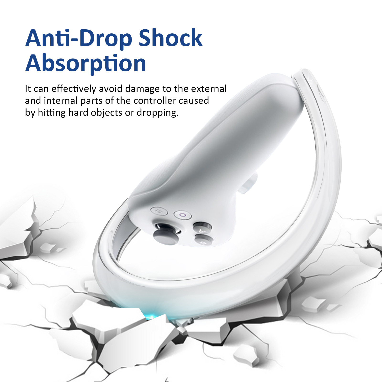 Aplicable a las gafas Pico Neo 4 VR manejar anillo protector de silicona transparente sin bloqueo señal tod-en-uno accesorios de la máquina