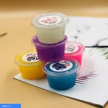 夜光起泡胶史莱姆夜光泥水晶泥会发光成品泥仙女泥荧光起泡胶夜光