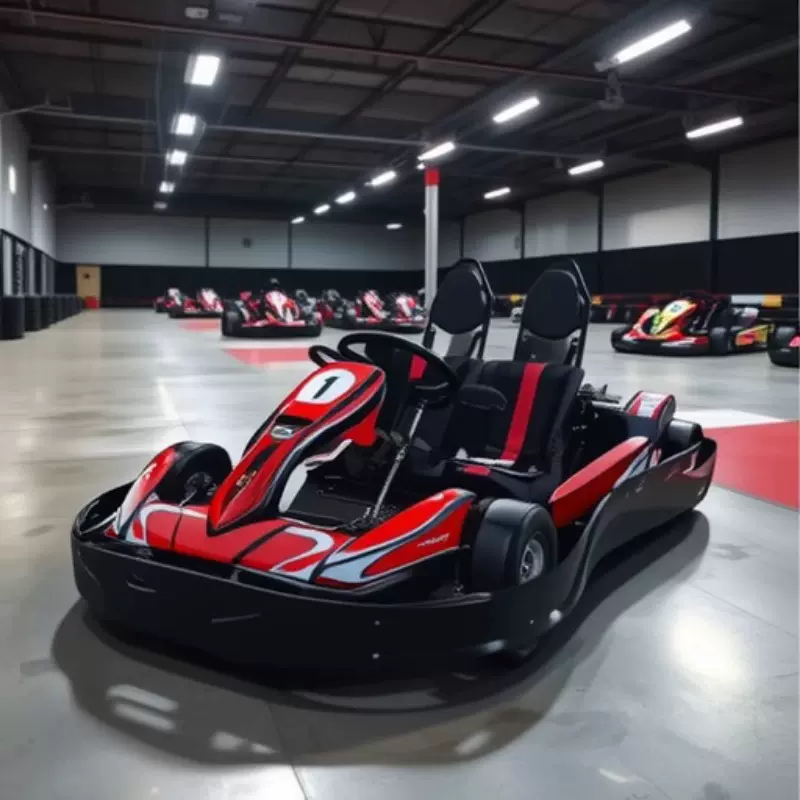 厂家直供竞技型成人双人汽油/电动卡丁车场地赛道漂移沙滩车