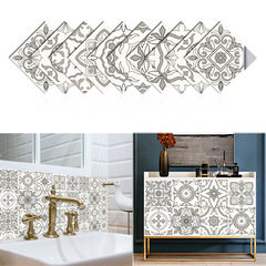 跨境灰色系圖案磨砂地板貼廚房後擋板桌面衣櫃翻新牆貼MZ-6-055