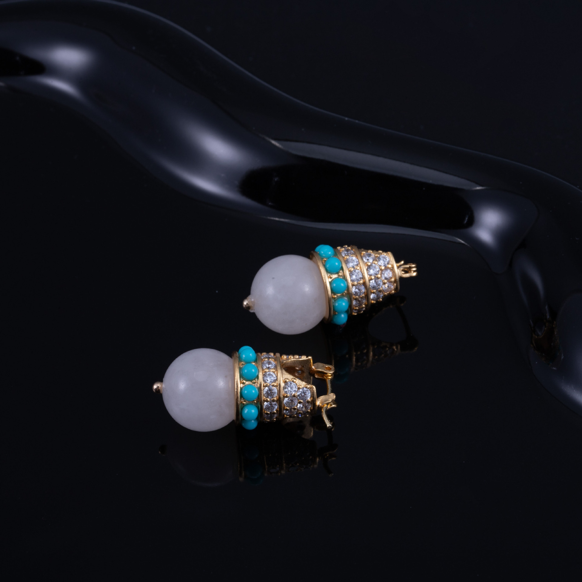 Copper Gold Color  Earring