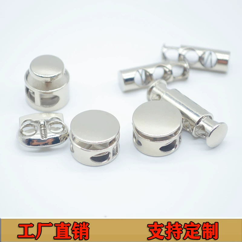 Металлическая пружинная Пряжка свиной нос Пряжка двойное отверстие цилиндрическая колпачок-колпачок Гром пряжка сумка для одежды кнопка Маленькая плоская Пряжка оптом